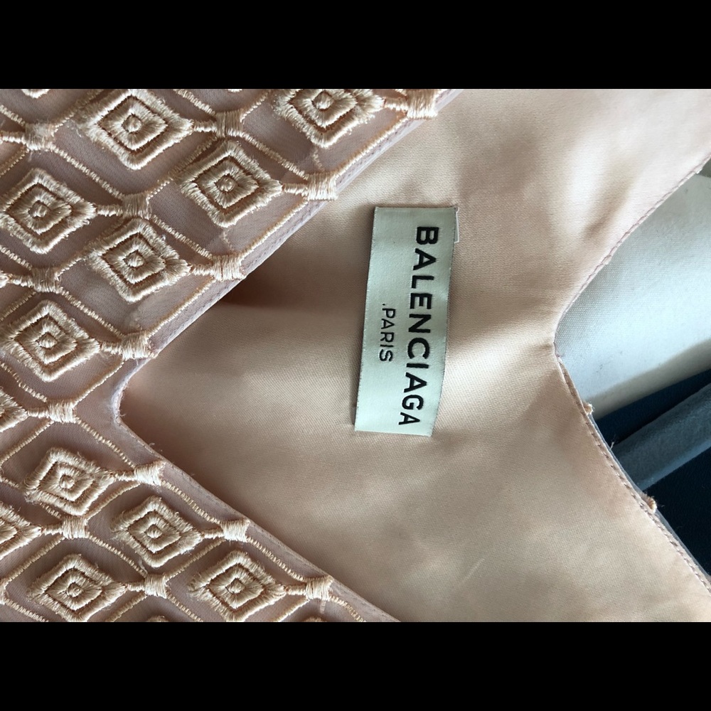 NEW Balenciaga Embroidered Organza Top - Picture 4 of 6